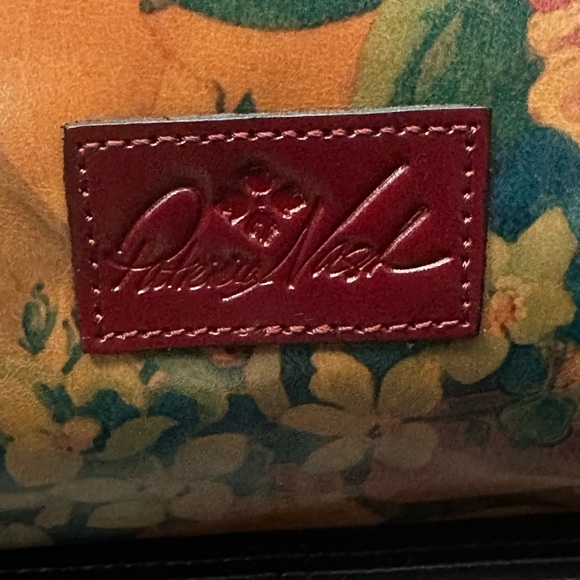 Patricia Nash Chantilly Tote Multicolor and Oxblood with Dustbag - Picture 2 of 7